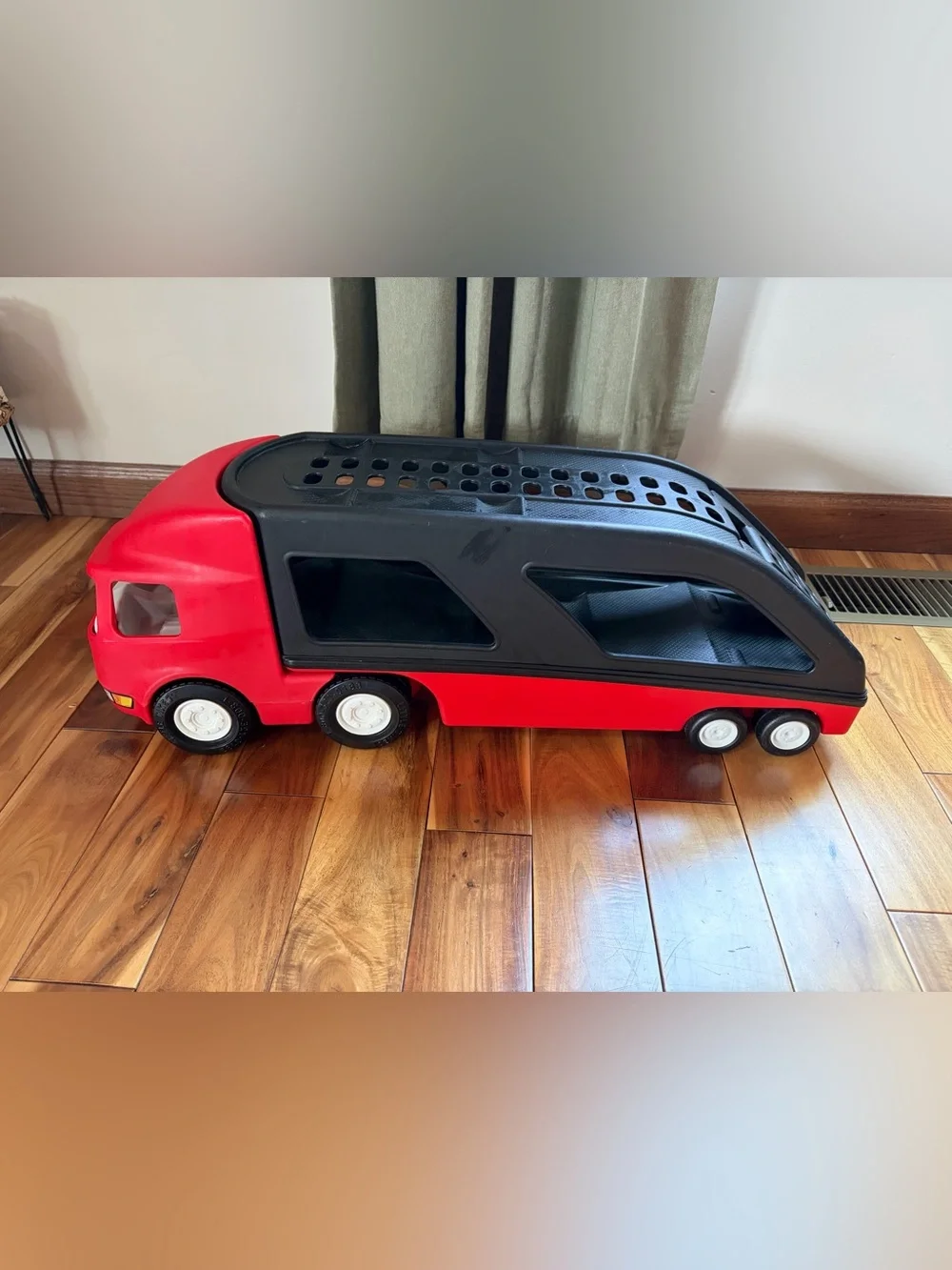 Vintage Little Tikes Car Carrier Hauler Semi Truck Trailer